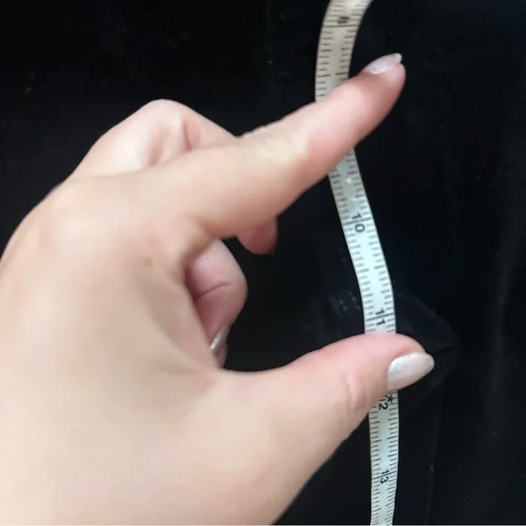 L'AGENCE Black Pants Stevie Velvet Jeans in Noir 29 flare - Picture 8 of 8